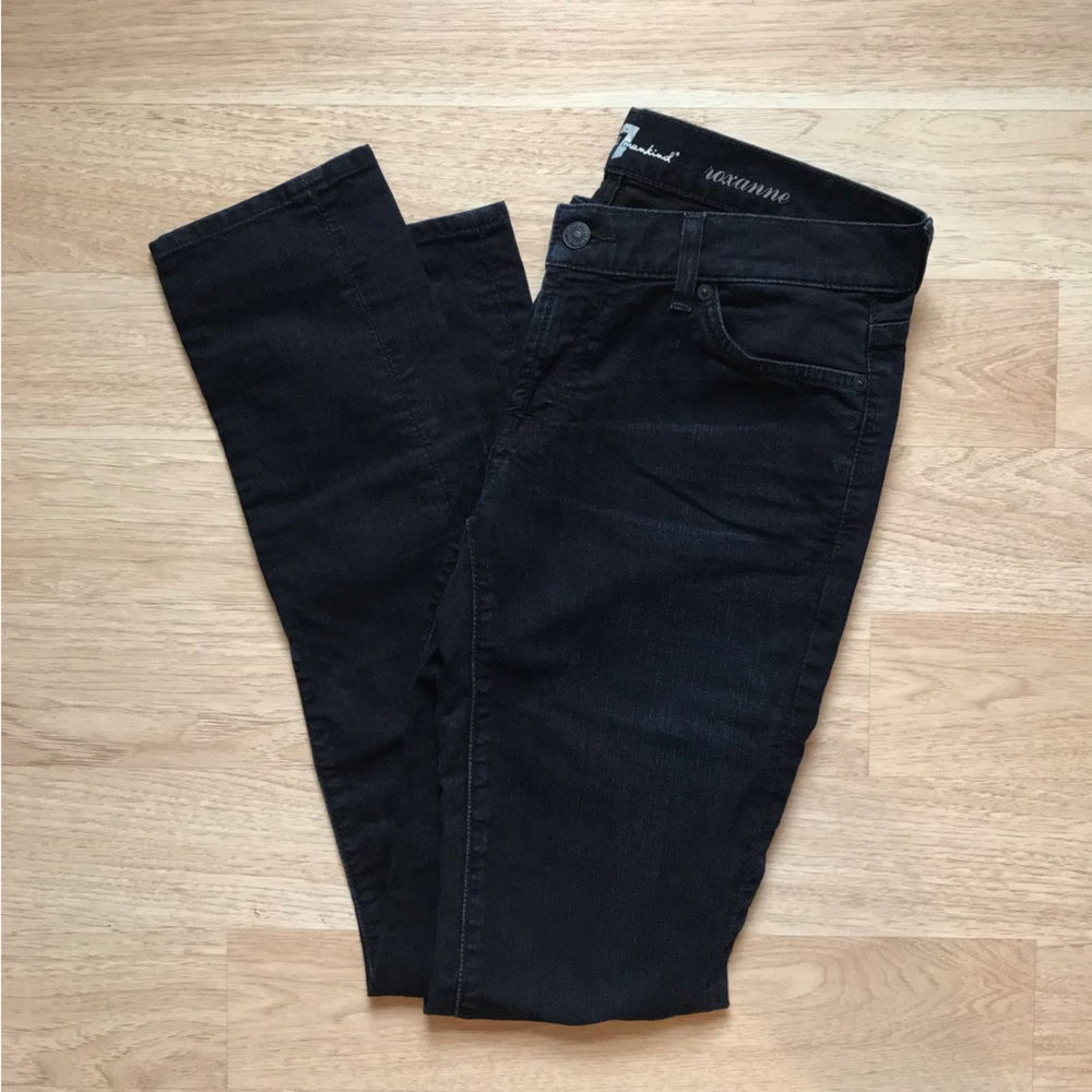 7 For All Mankind dark wash Roxanne jeans size 28